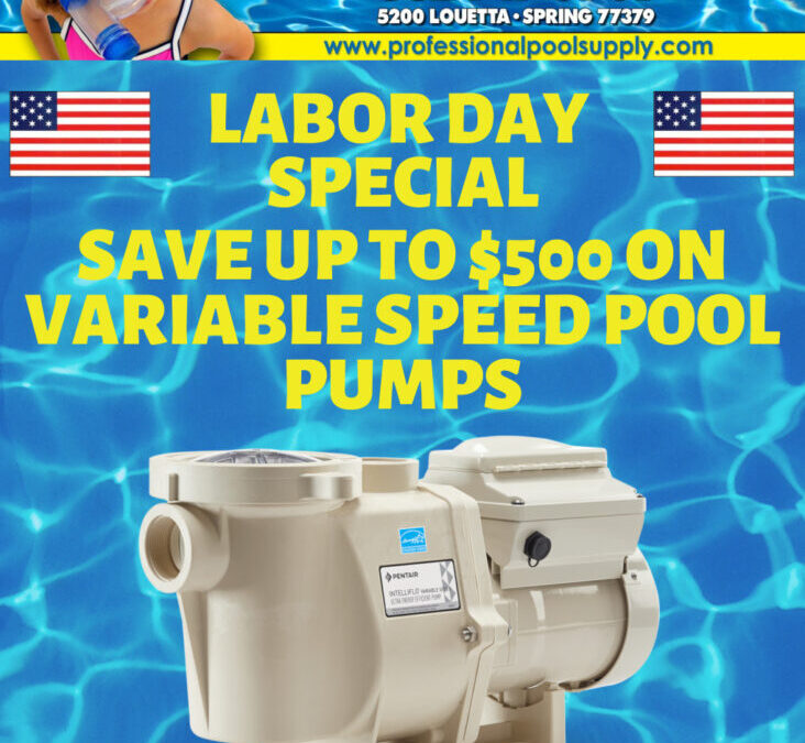 Labor Day 2020 Special – Save up to $500 on Variable Speed Pool Pumps